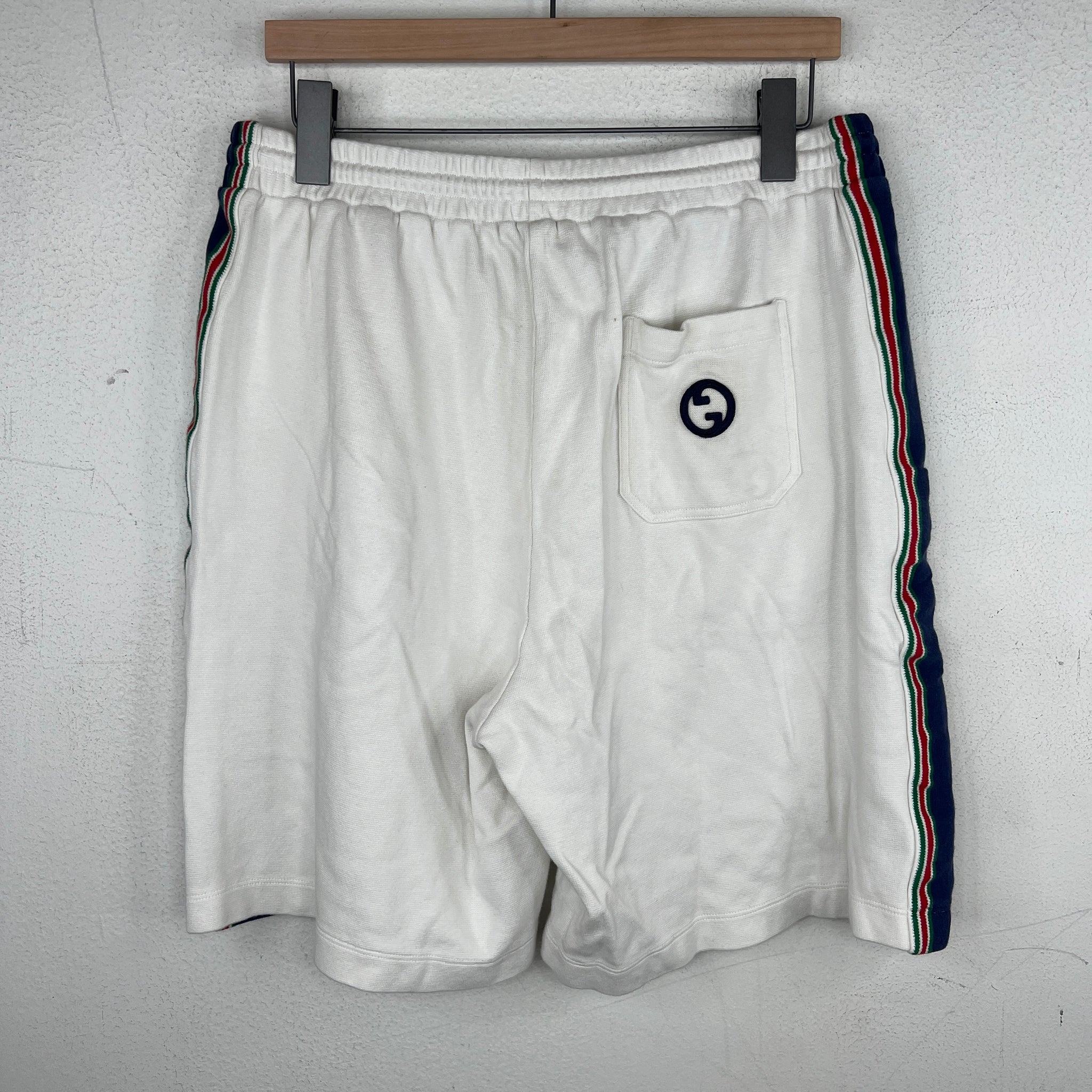 Gucci White Interlock Shorts