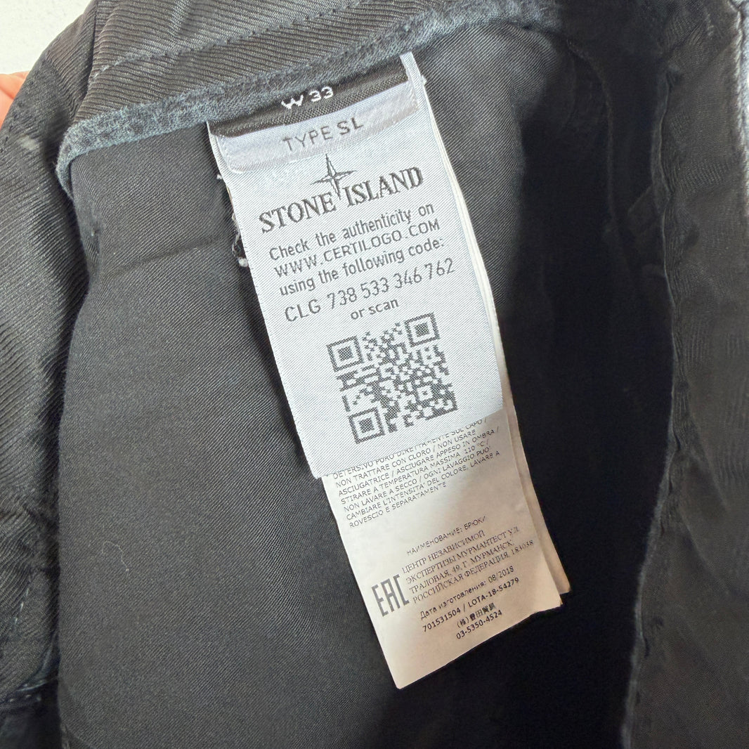 Stone Island Black Patch Cargo Pants