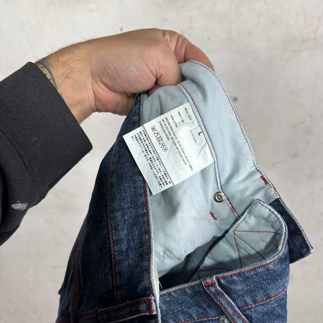ERL Baggy Contrast Stitch Jeans