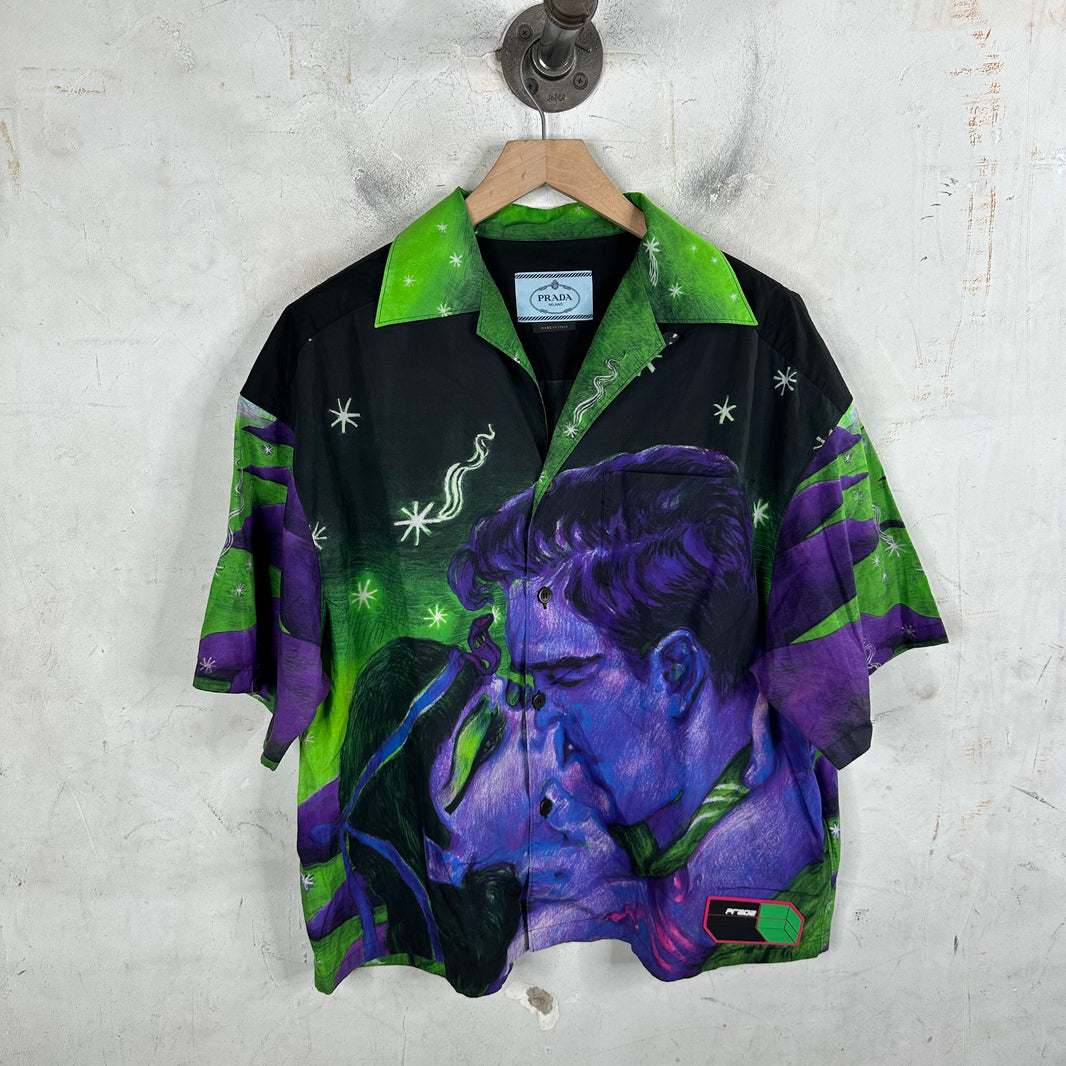 Prada Green Impossible Love Buttoned Shirt