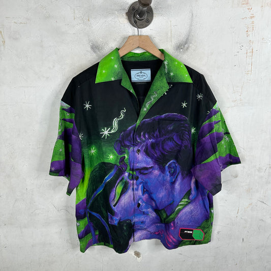 Prada Green Impossible Love Buttoned Shirt
