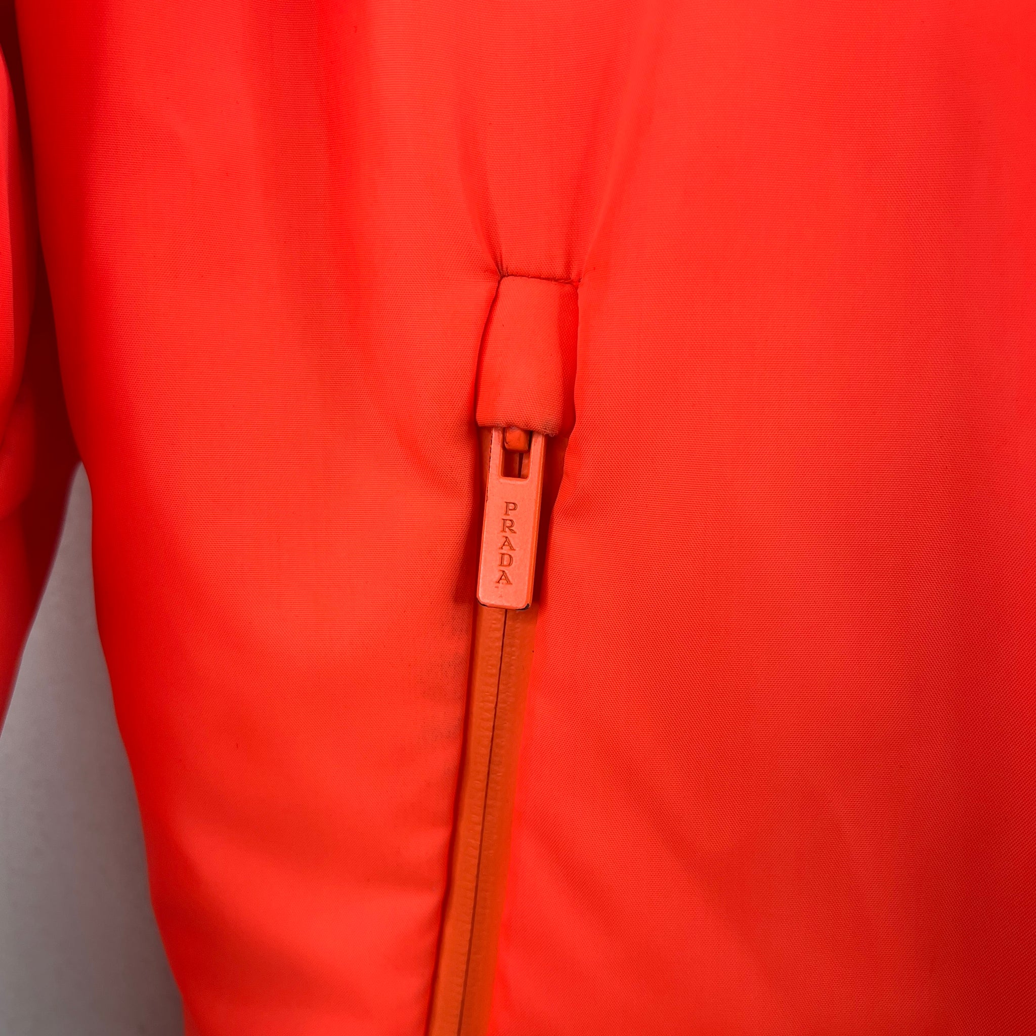 Prada Linea Rossa Orange Technical Padded Jacket