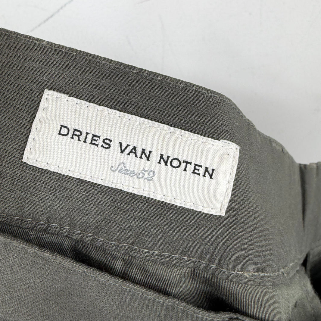 Dries Van Noten Baggy Olive Cargo Pants