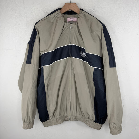 Martine Rose Gray/Navy Tuck Neck Track Jacket