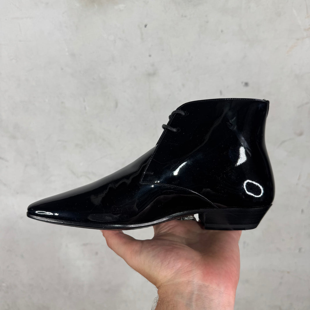 Saint Laurent Patent Ankle Boots