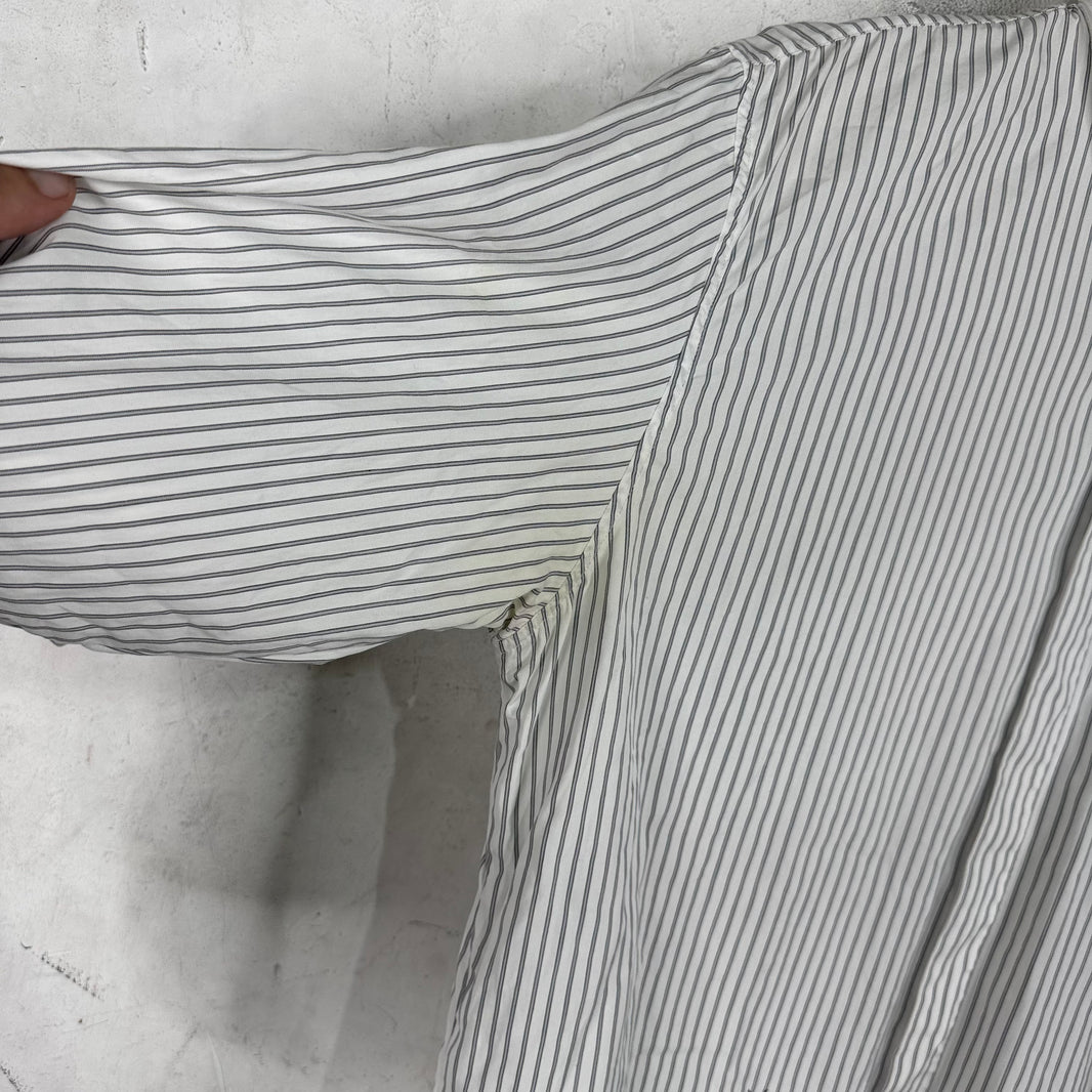 Dior Striped Bee Logo LS Button Up