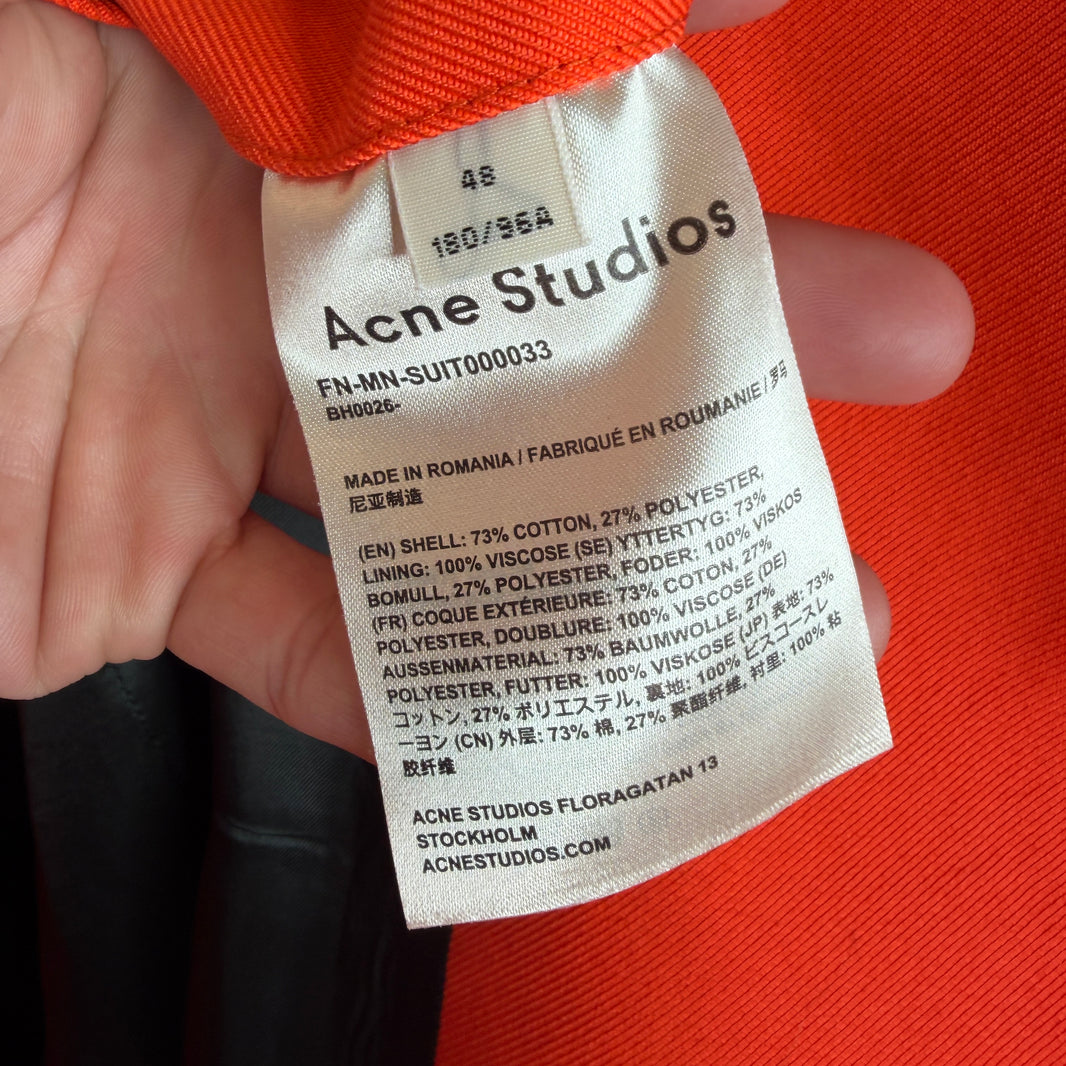 Acne Studios Orange Suit Set