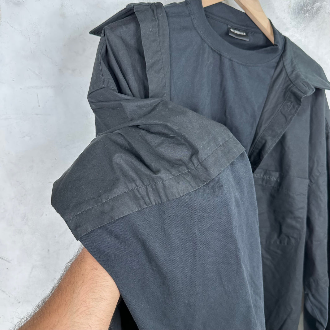 Balenciaga Trompe Layered Overshirt