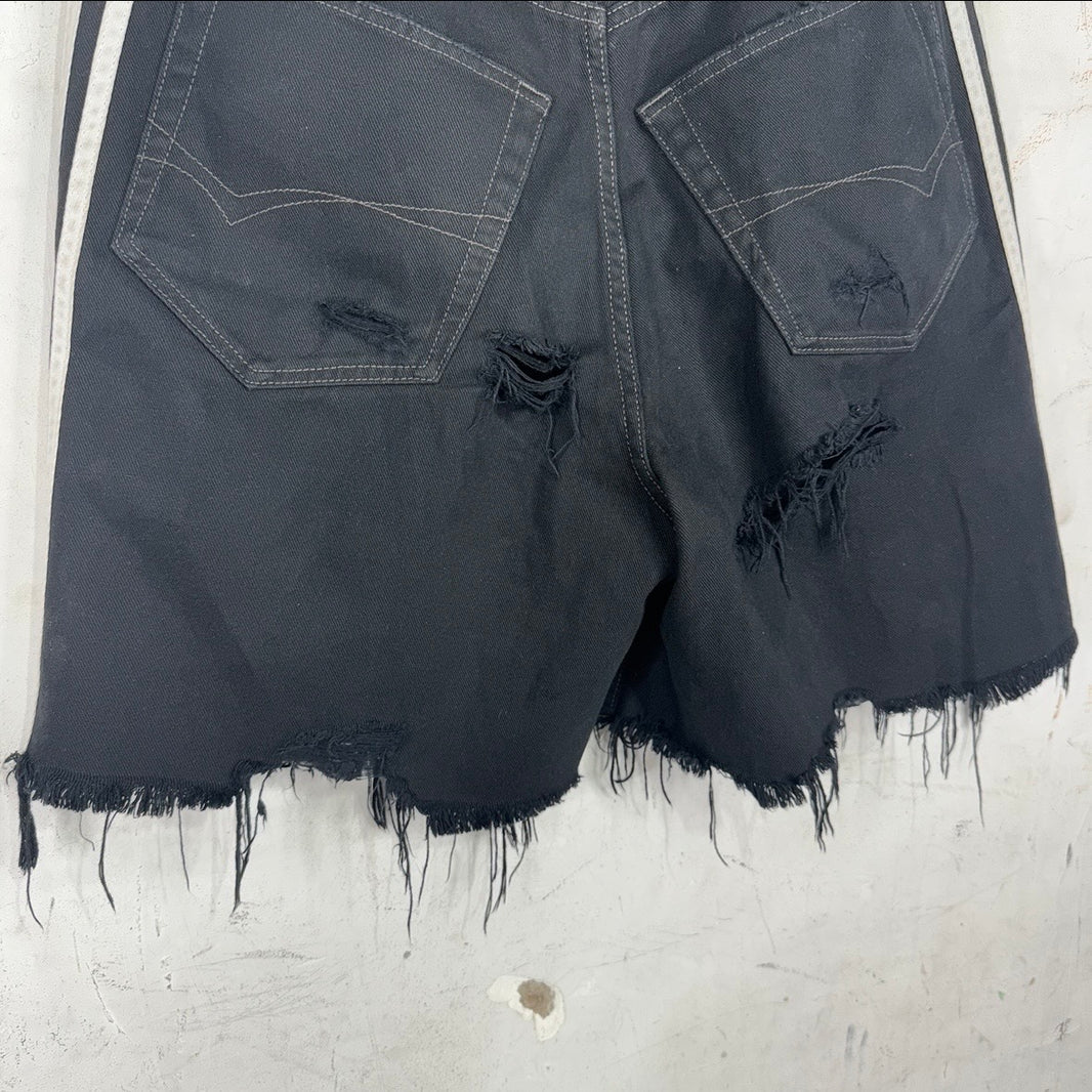 Balenciaga x Adidas Distressed Striped Shorts
