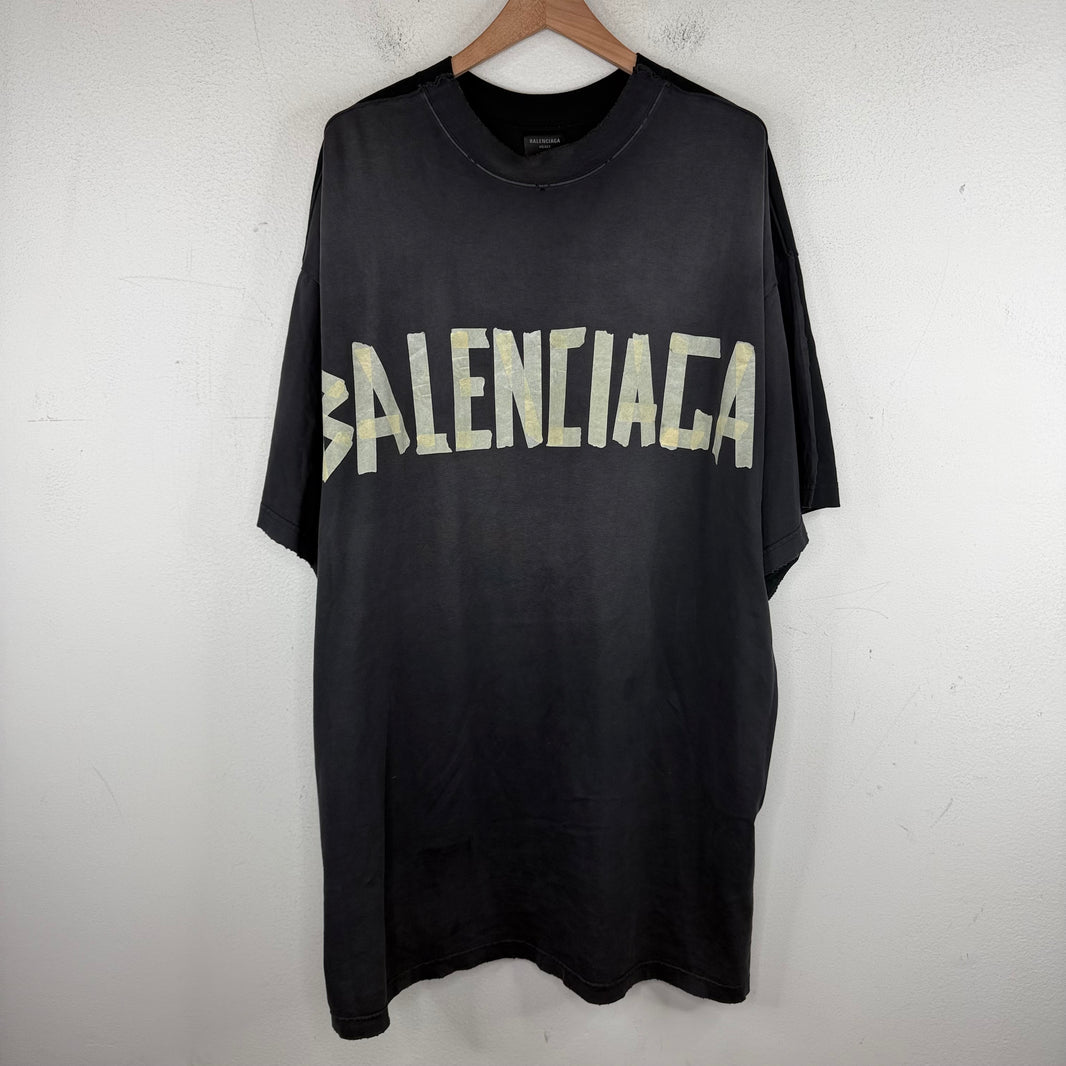 Balenciaga Hybrid Split Tape/Sporty B Logo T-Shirt