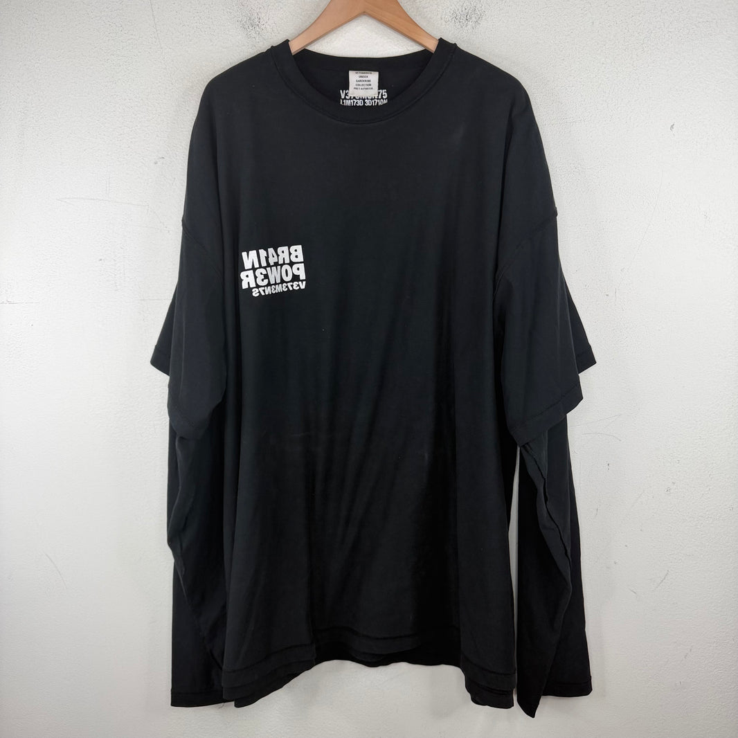 Vetements Brain Power Double Layer L/S T-Shirt