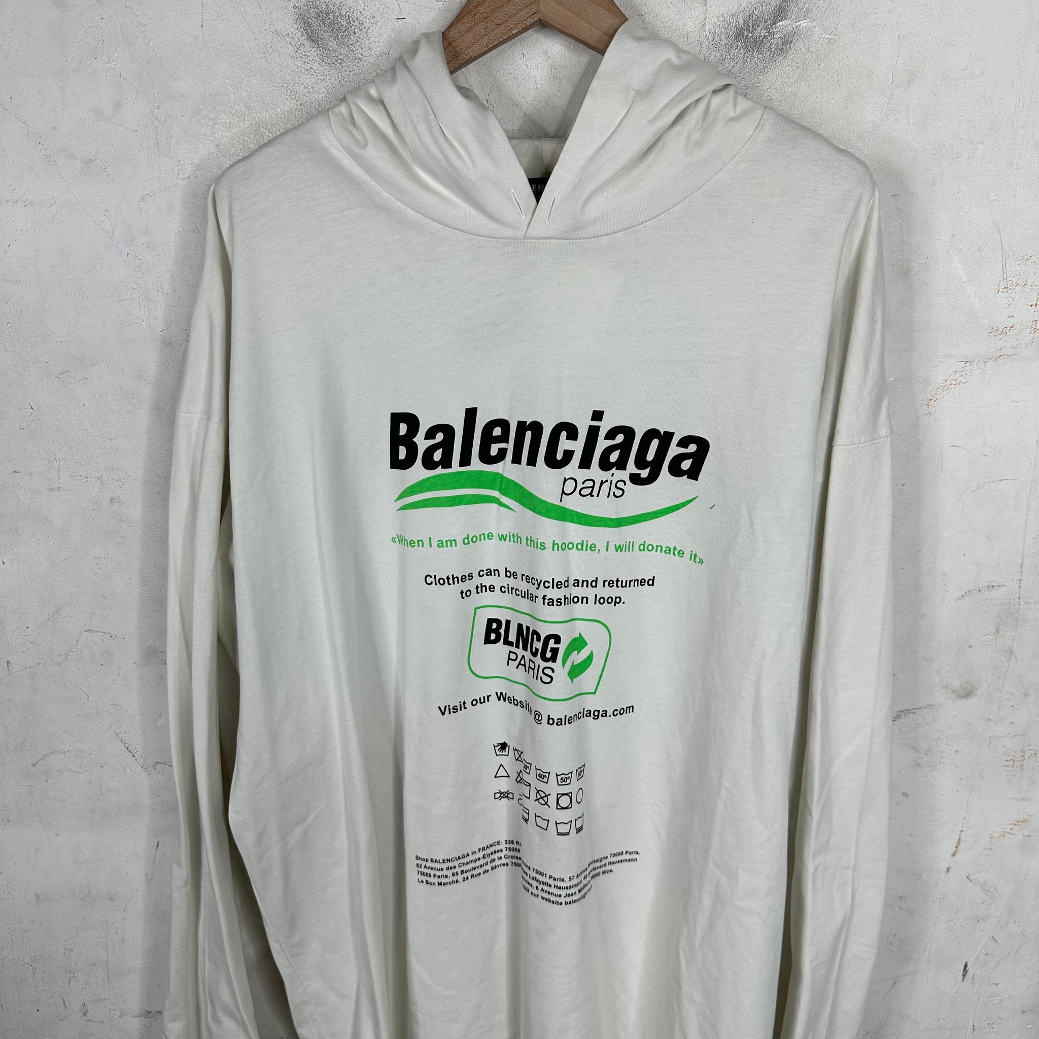 Balenciaga Recycle Shirt Hoodie