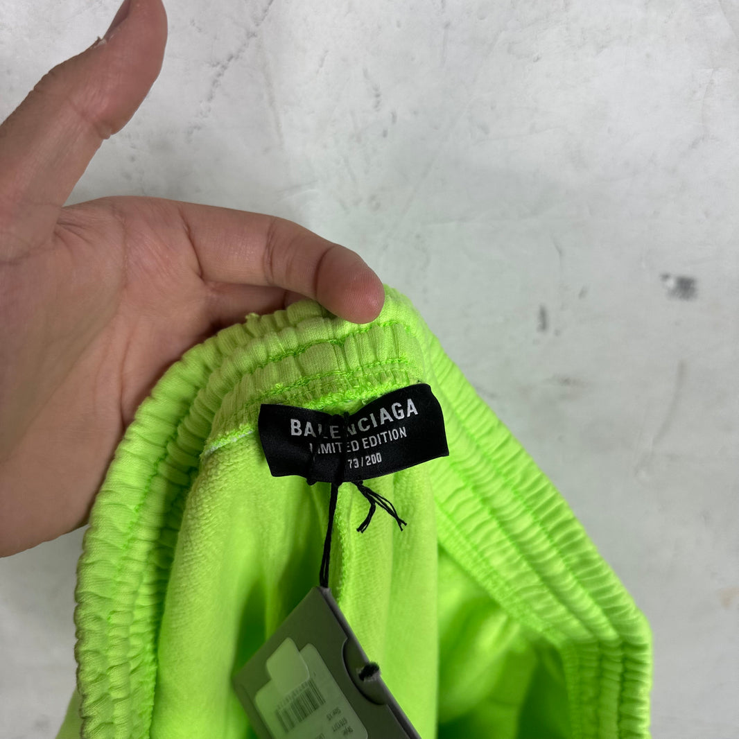Balenciaga Neon Arabic Sweatshorts