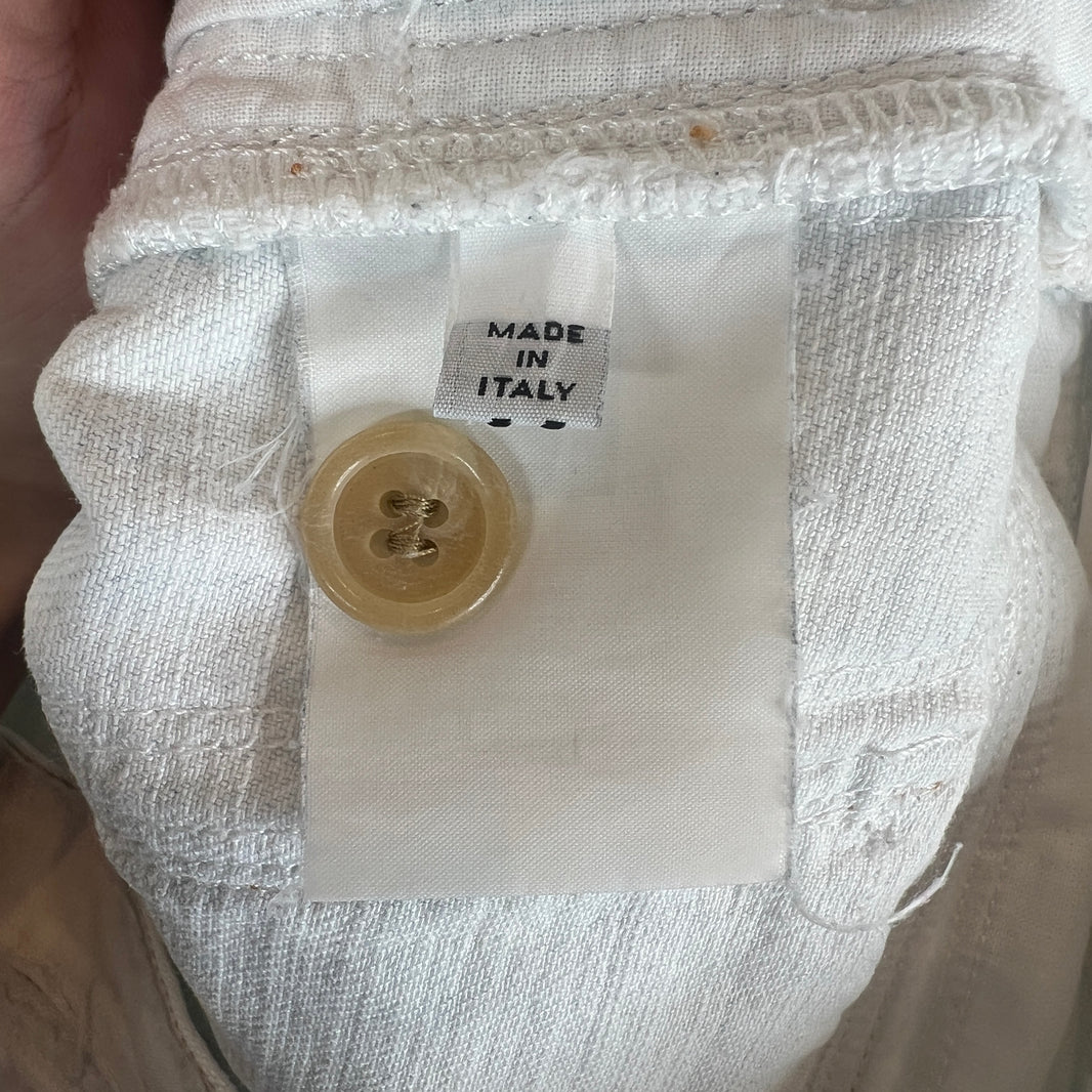 Margiela White Distressed Inside Out Jeans