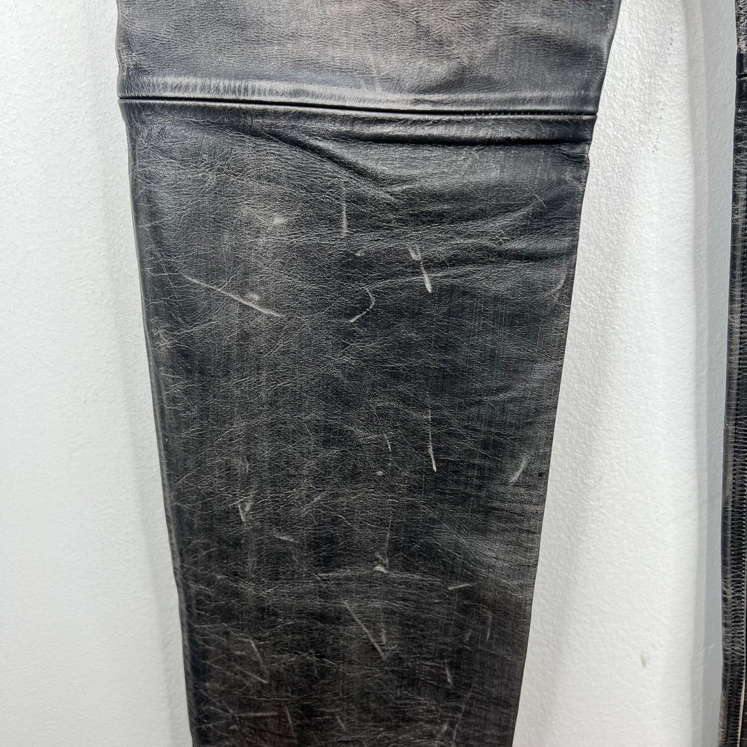 424 Five Pocket Leather Jeans