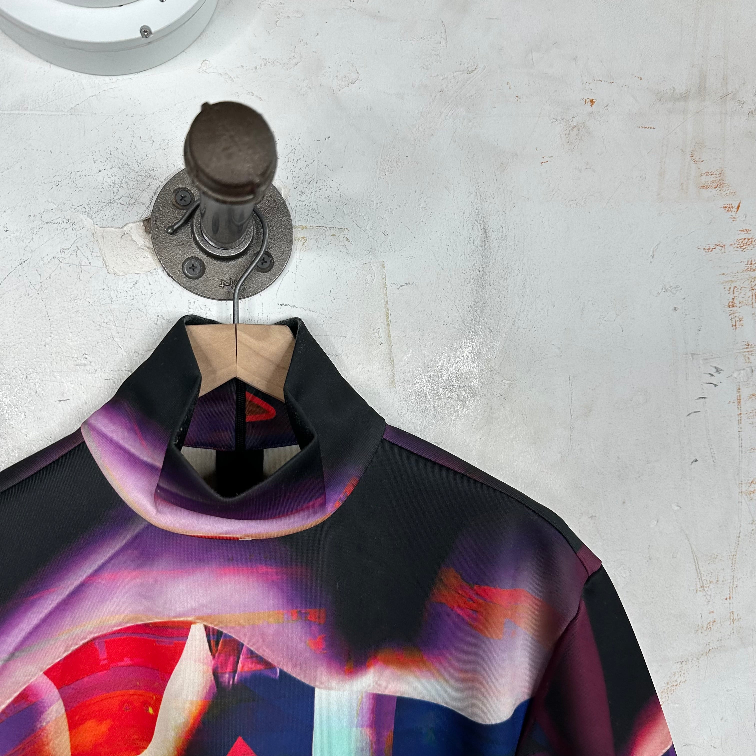 [希少カラー] PRADA Archive Zip Up Shirt Prada '19 Psychedelic Back Zip Shirt – www.Lukes.store