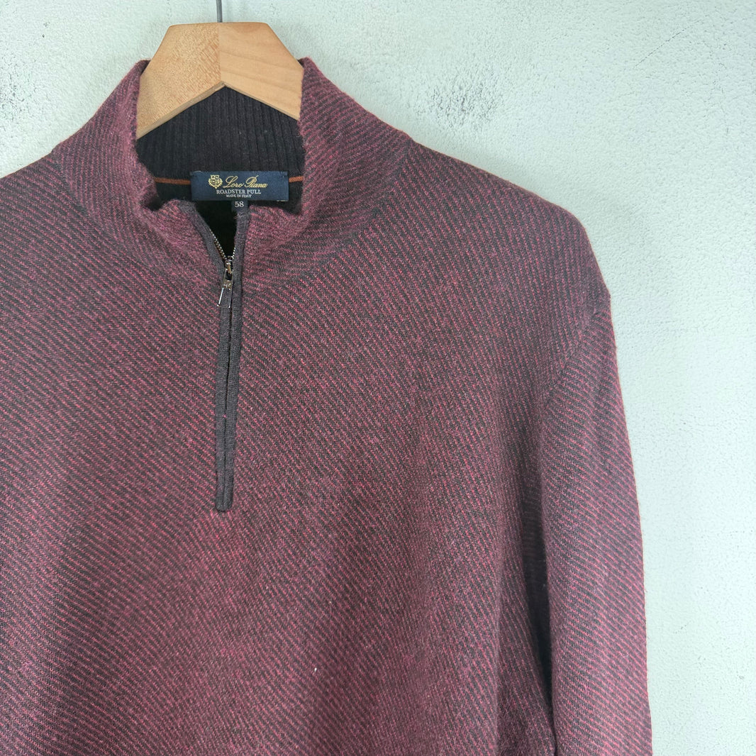 Loro Piana Roadster Pull Quarter Zip Sweater