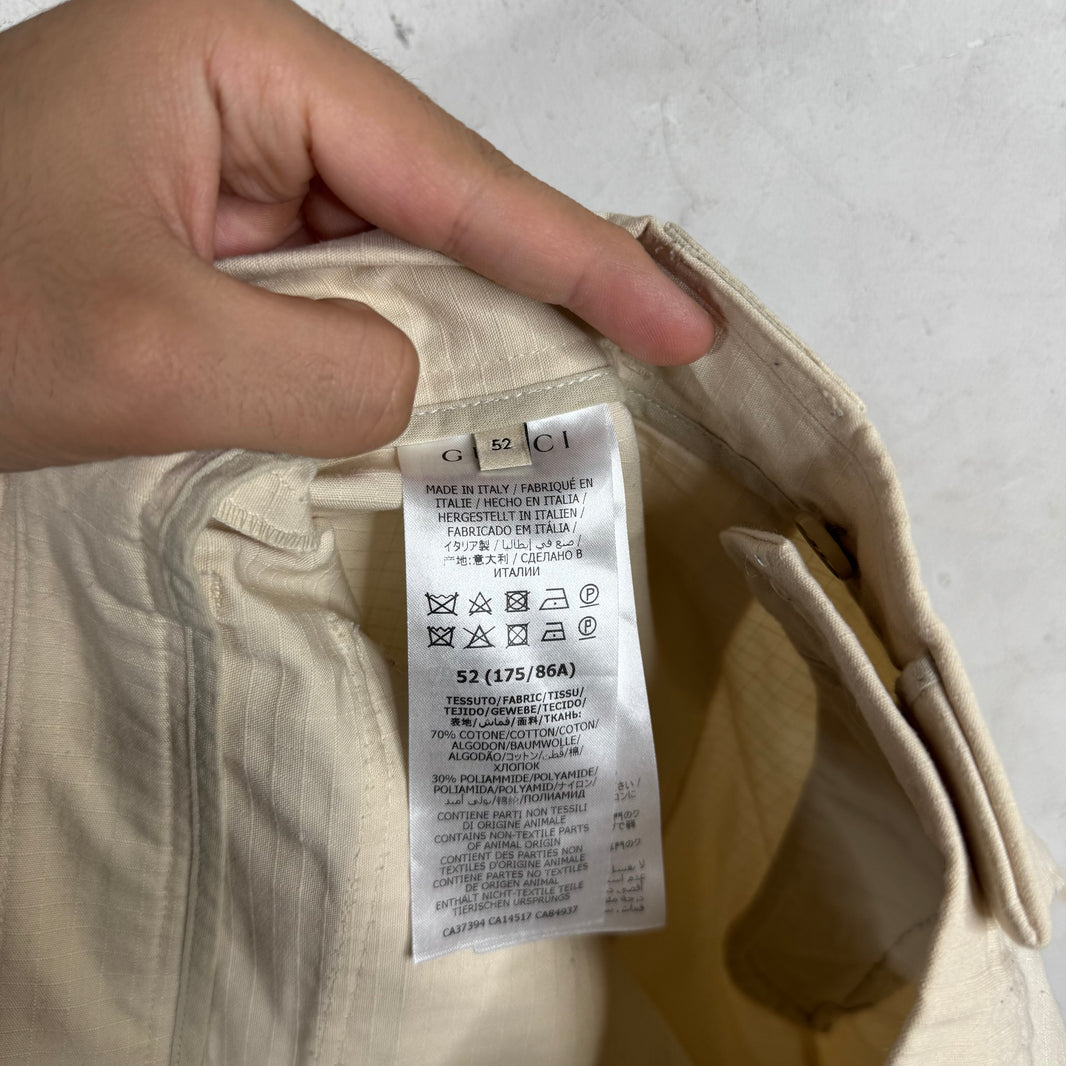 Gucci x TNF Cream Cargo Shorts