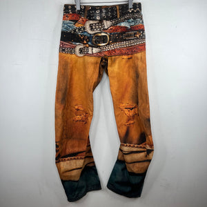 Acne Studios Belted Trompe Jeans