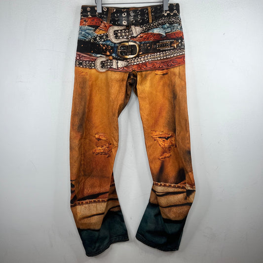 Acne Studios Belted Trompe Jeans