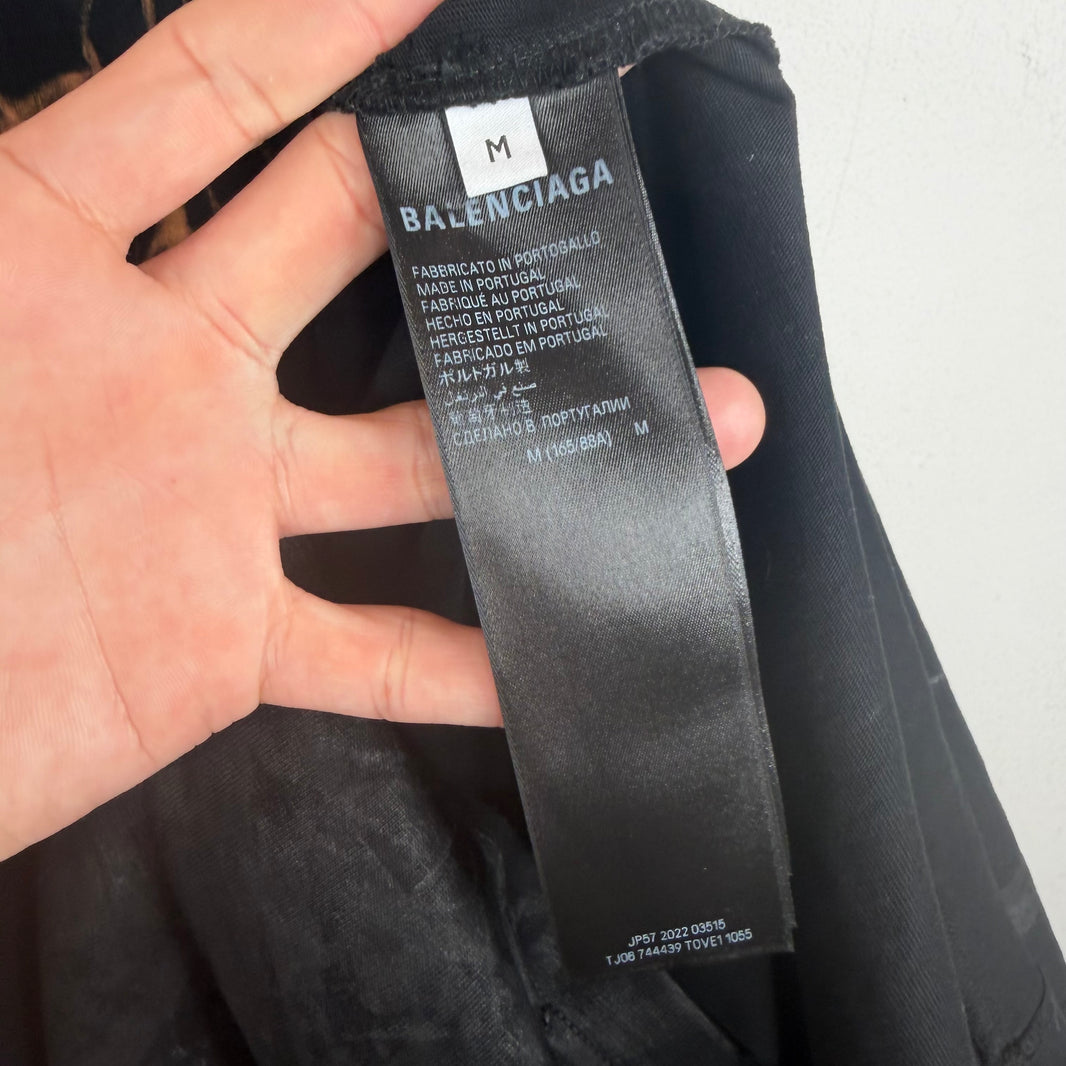 Balenciaga Heavy Metal Mud Logo T-Shirt