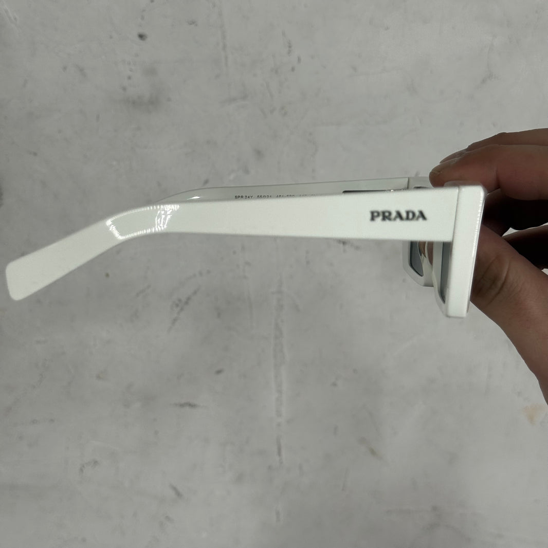 Prada Rectangular 24YS Runway Sunglasses