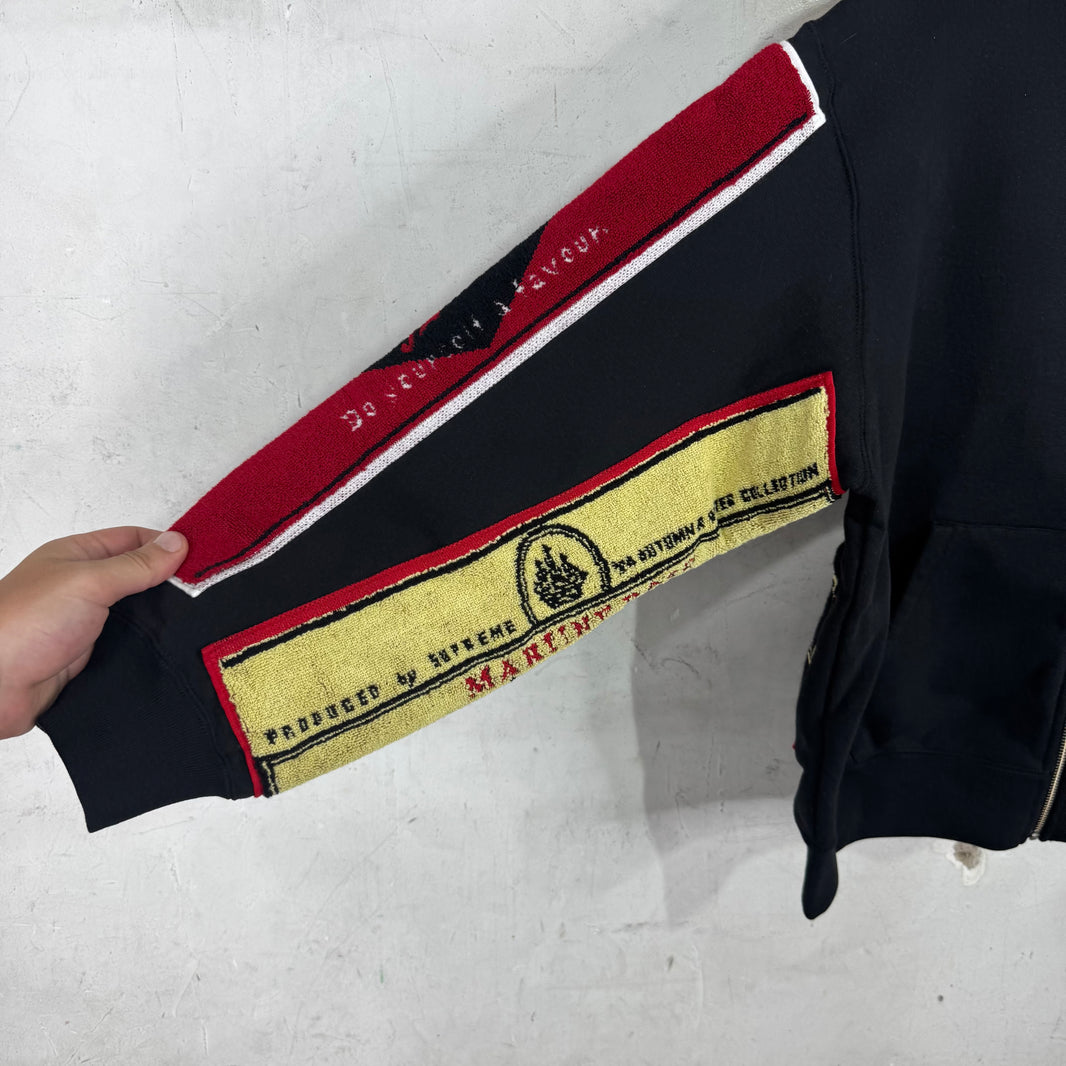 Supreme x Martine Rose Black Towel Zip Hoodie