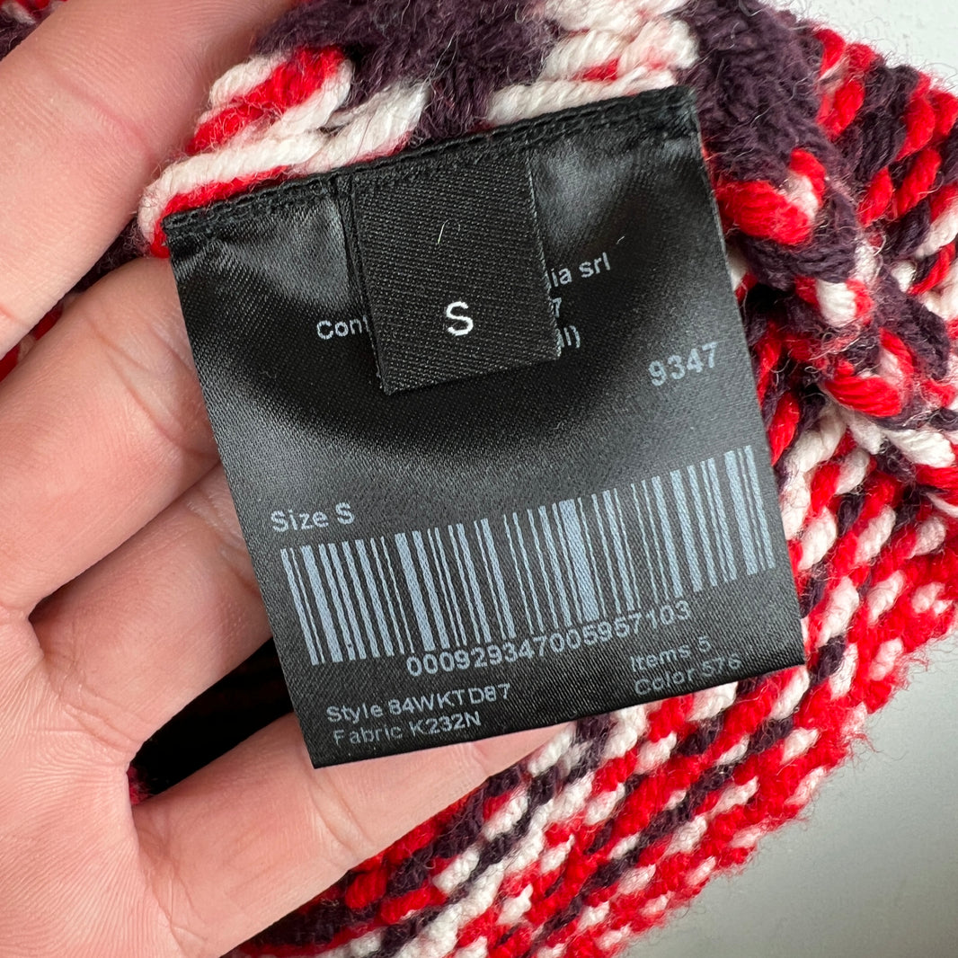 Calvin Klein 205W39NYC Red Striped Knit Sweater