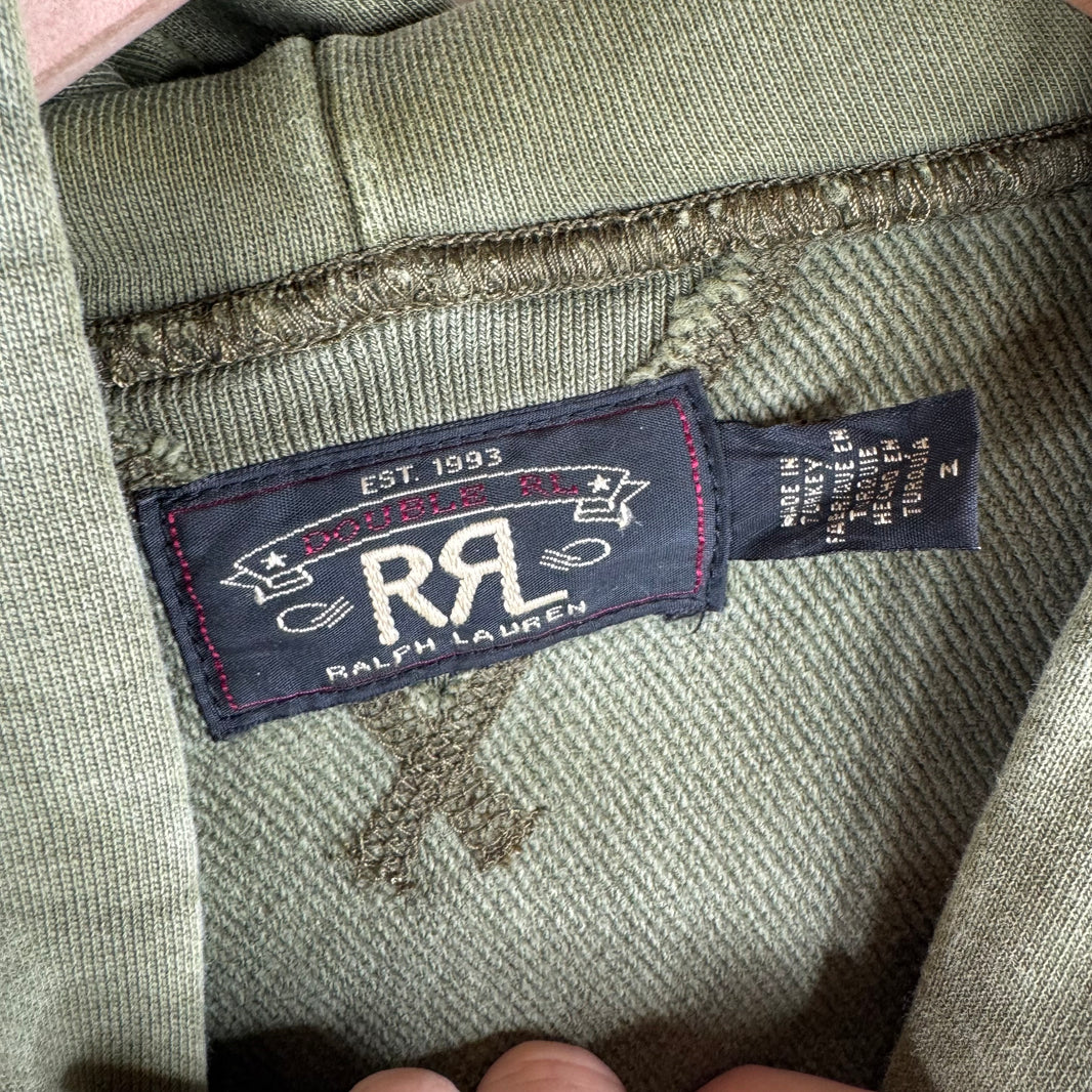 RRL Green Pullover Hoodie