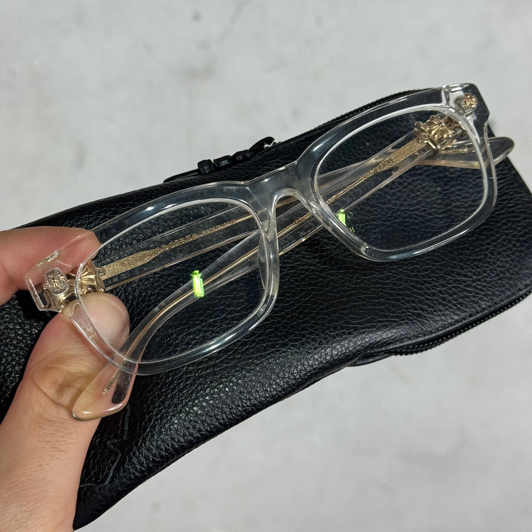Chrome Hearts Clear Vagilante Glasses