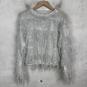 Chanel 18' Tweed Fringed Sweater