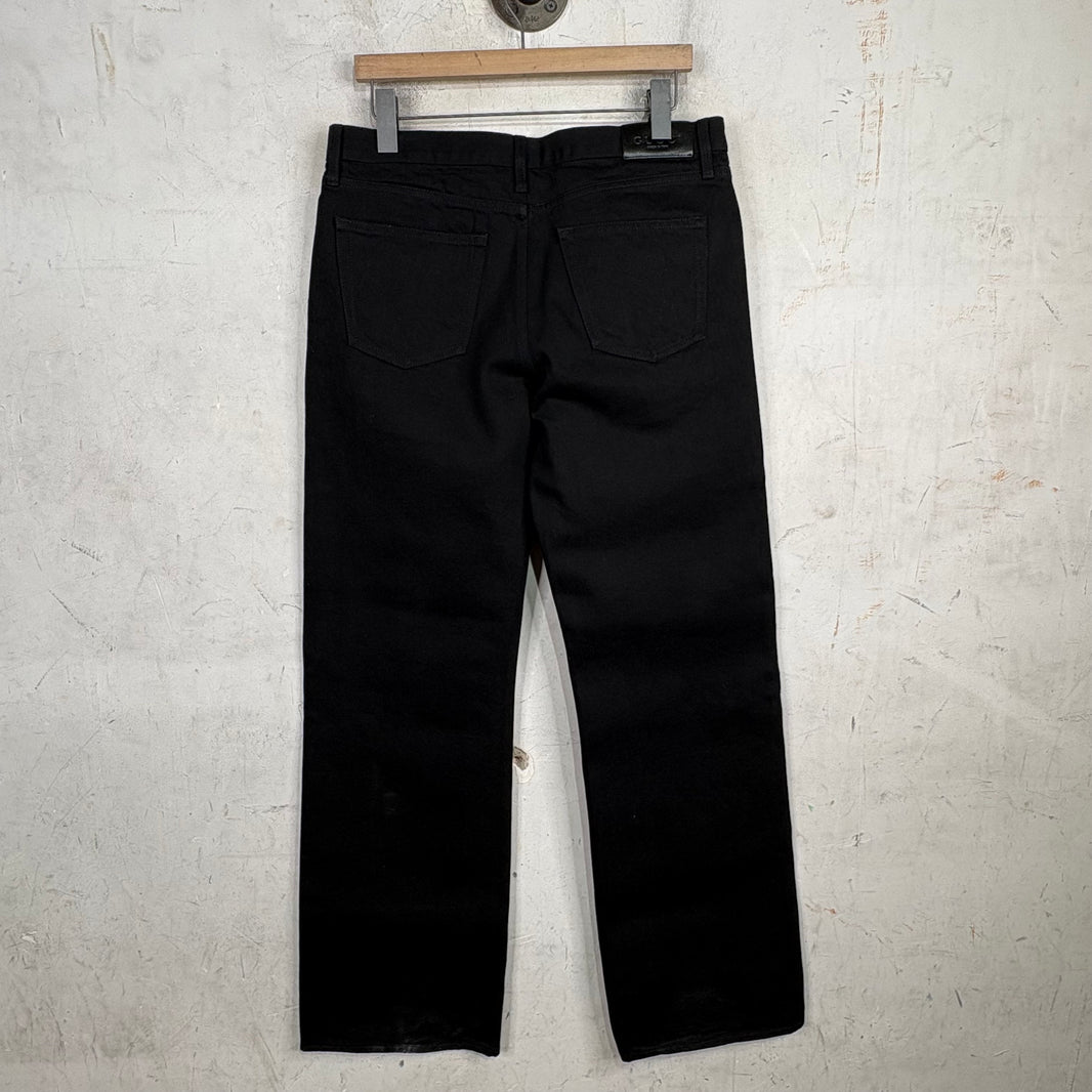 Gucci Raw Black Horse-Bit Jeans