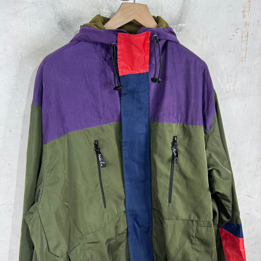 Martine Rose Green Color Block Jacket