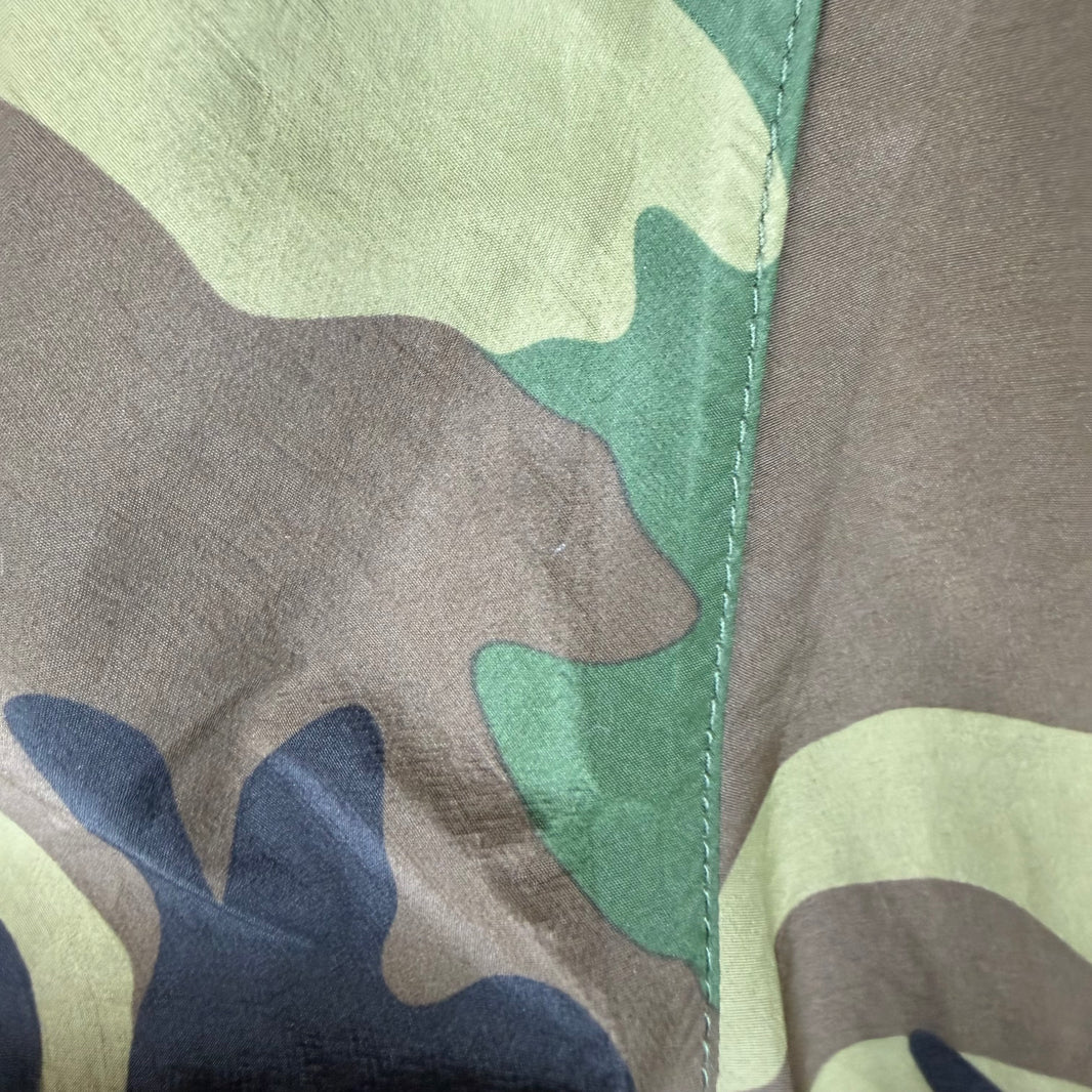 Supreme Fur Hood Camo Arabic Logo Shell Jacket