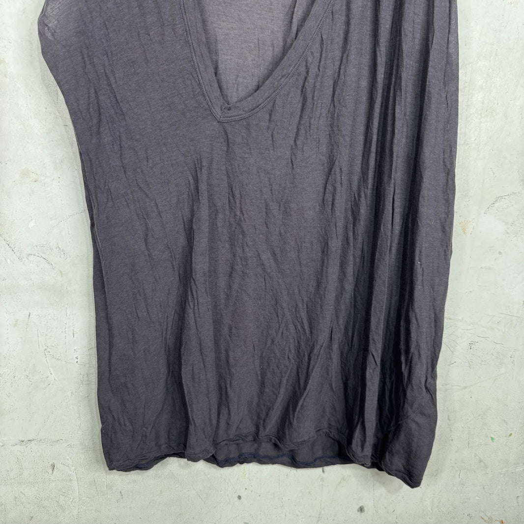 Rick Owens Plum Dylan Sleeveless T-Shirt