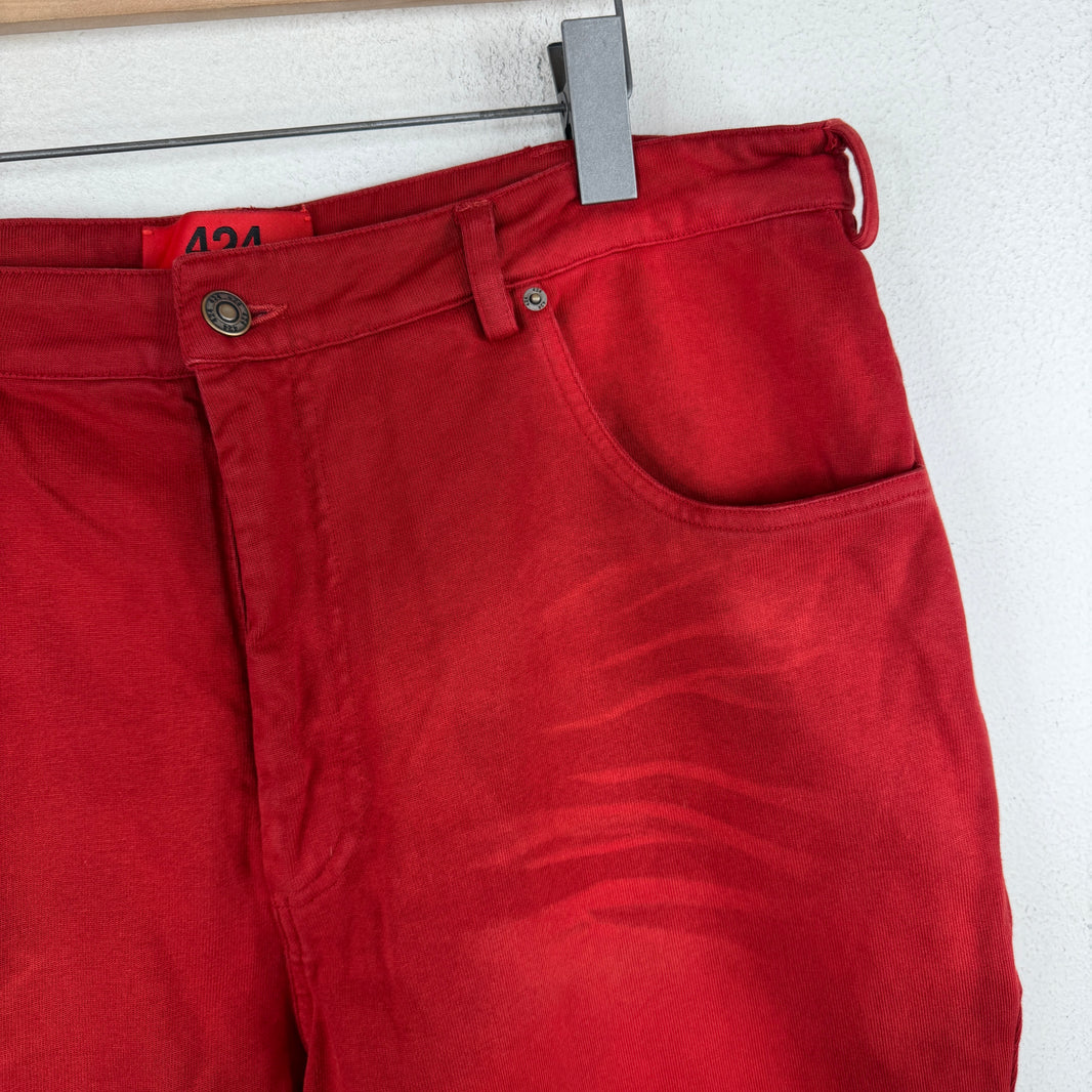 424 Red 5 Pocket Sweatpants