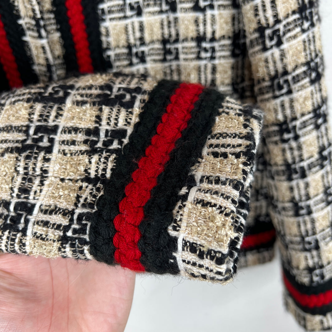 Gucci Cropped Tweed Jacket