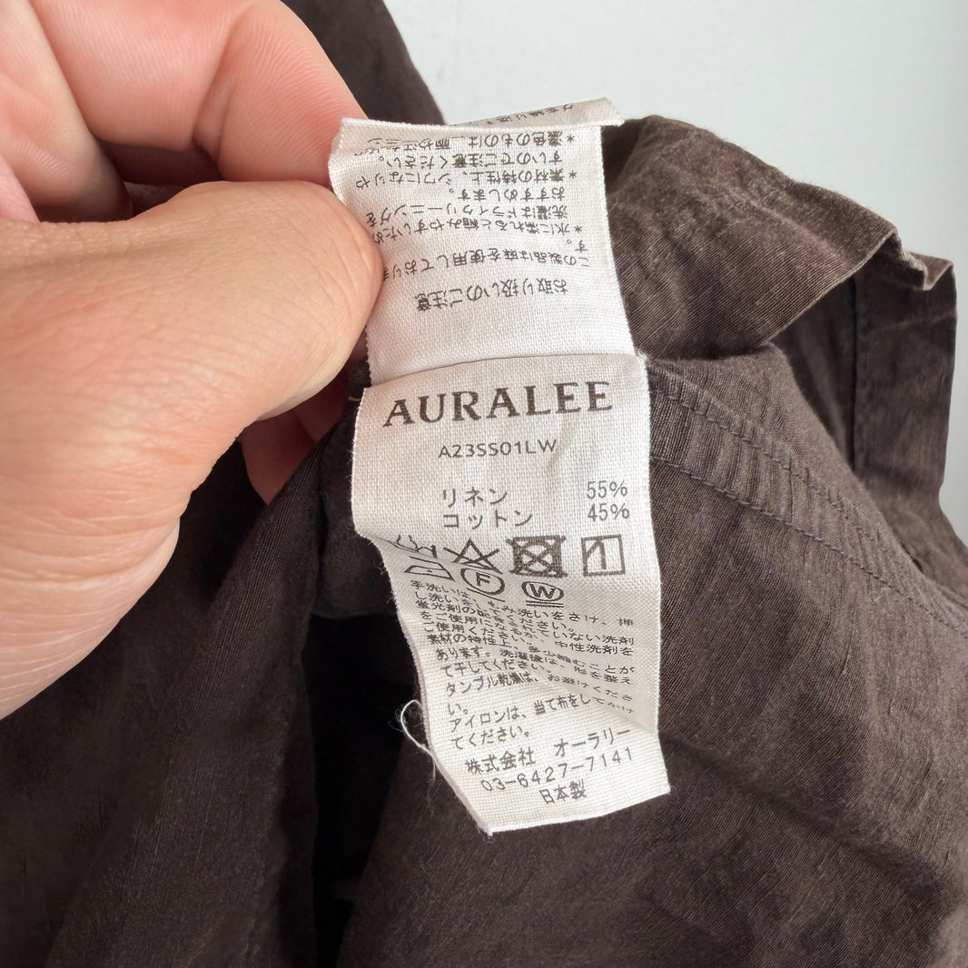 Aura Lee Linen Polo Pocket Shirt
