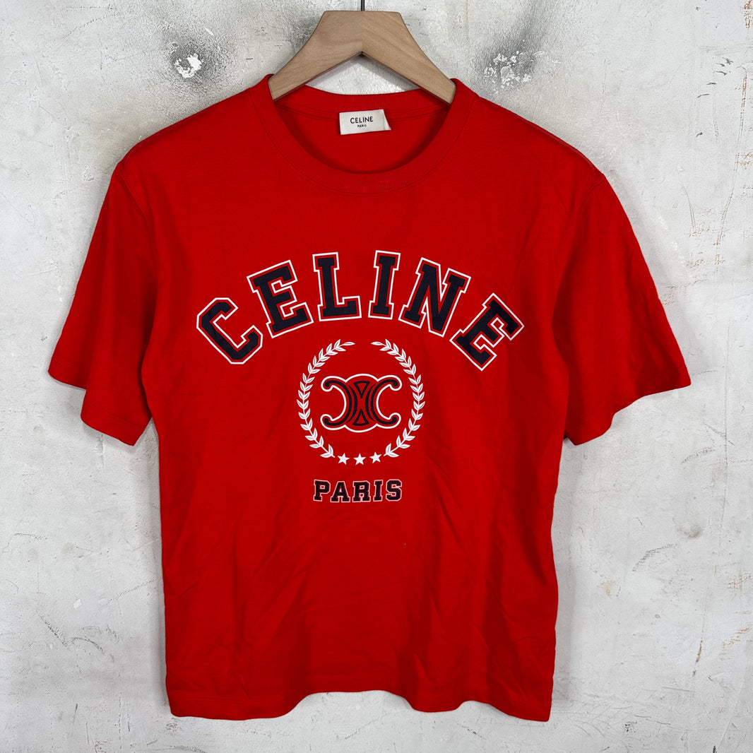 Celine Triumph Arc Logo T-Shirt