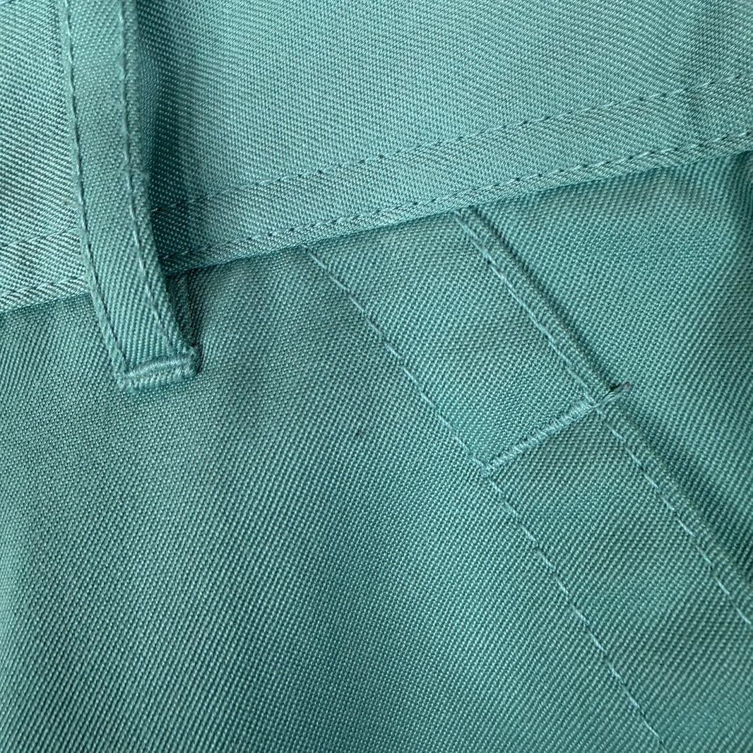 CDG Teal Button Waist Pants