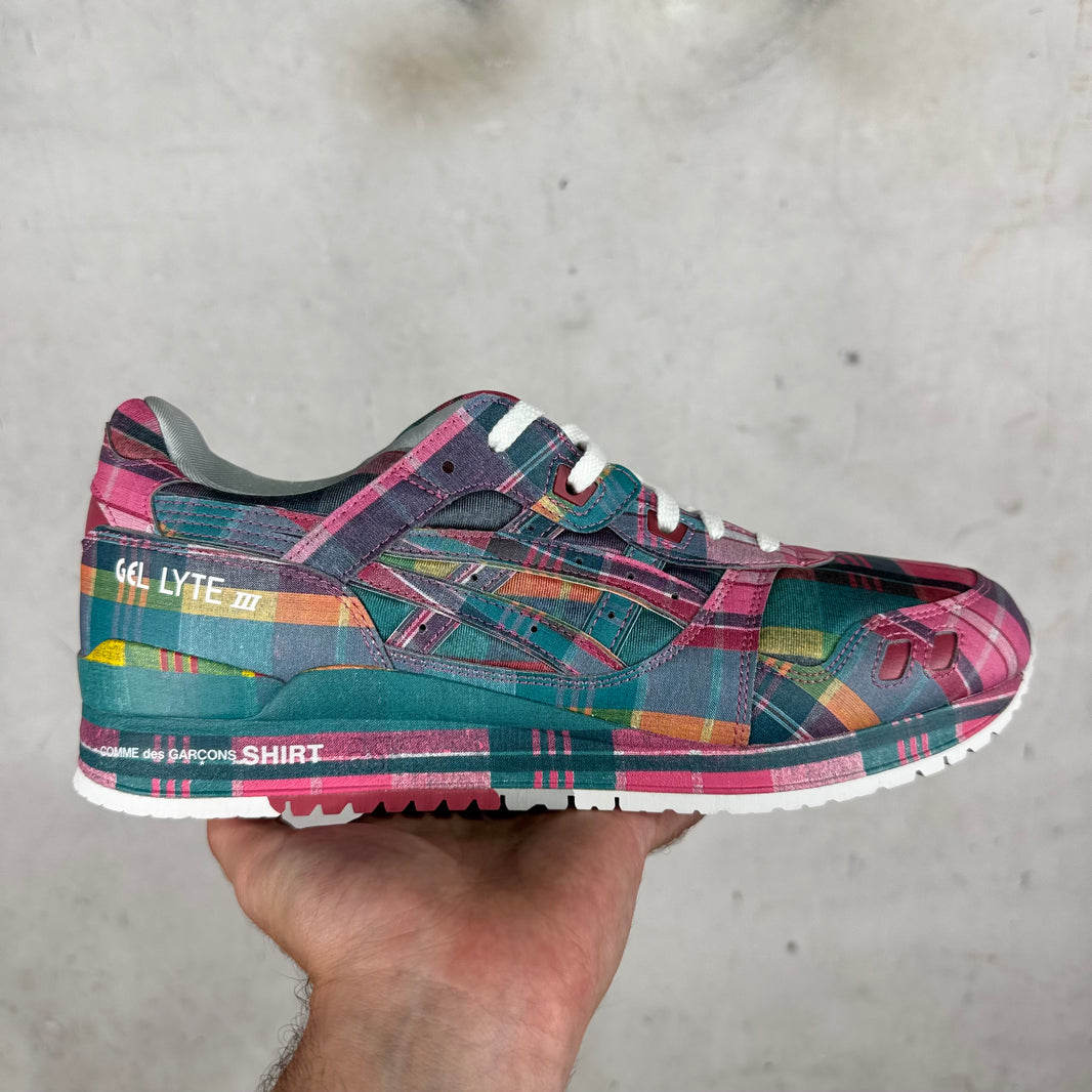 Asics x CDG Shirt Plaid Gel Lyte 3