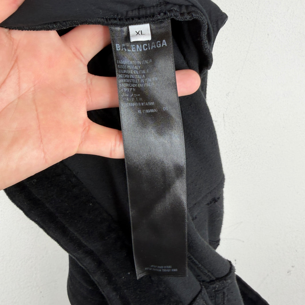 Balenciaga Smoked Terrycloth Baggy Pants