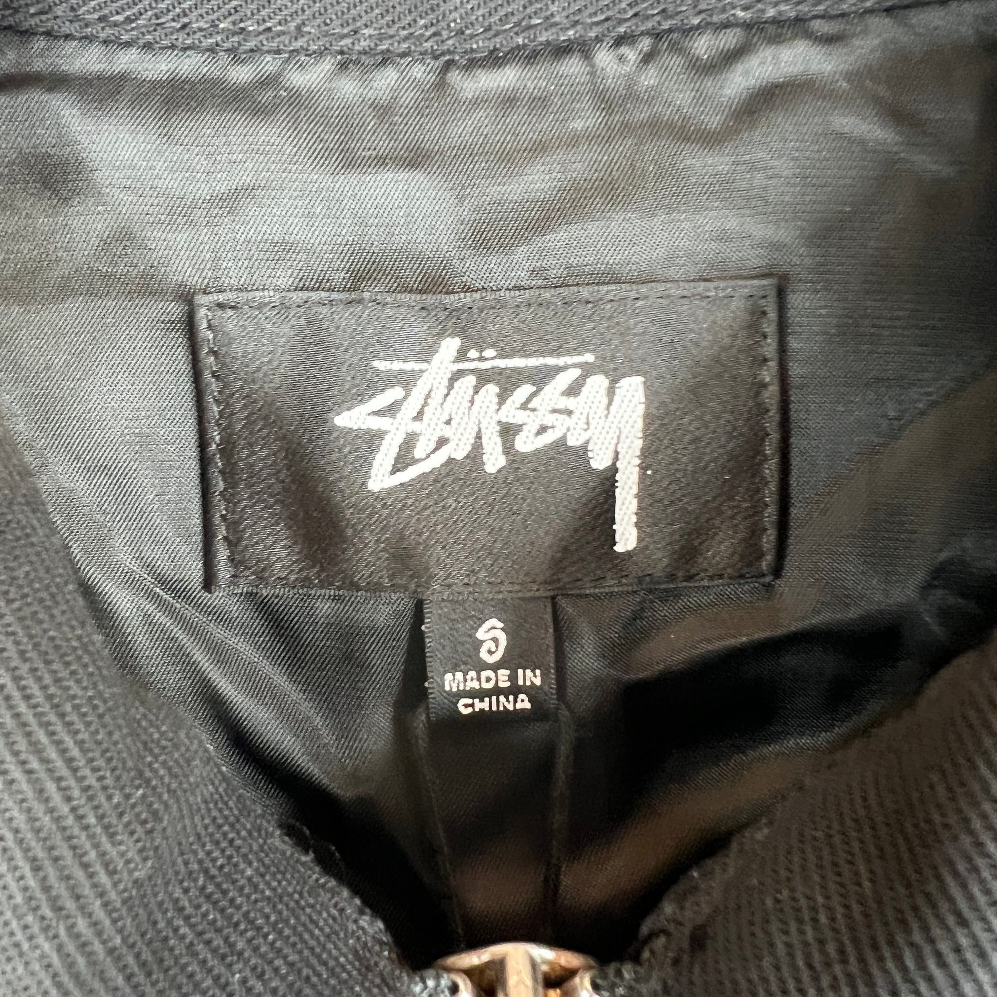 Stussy Black Embroidered Work Jacket