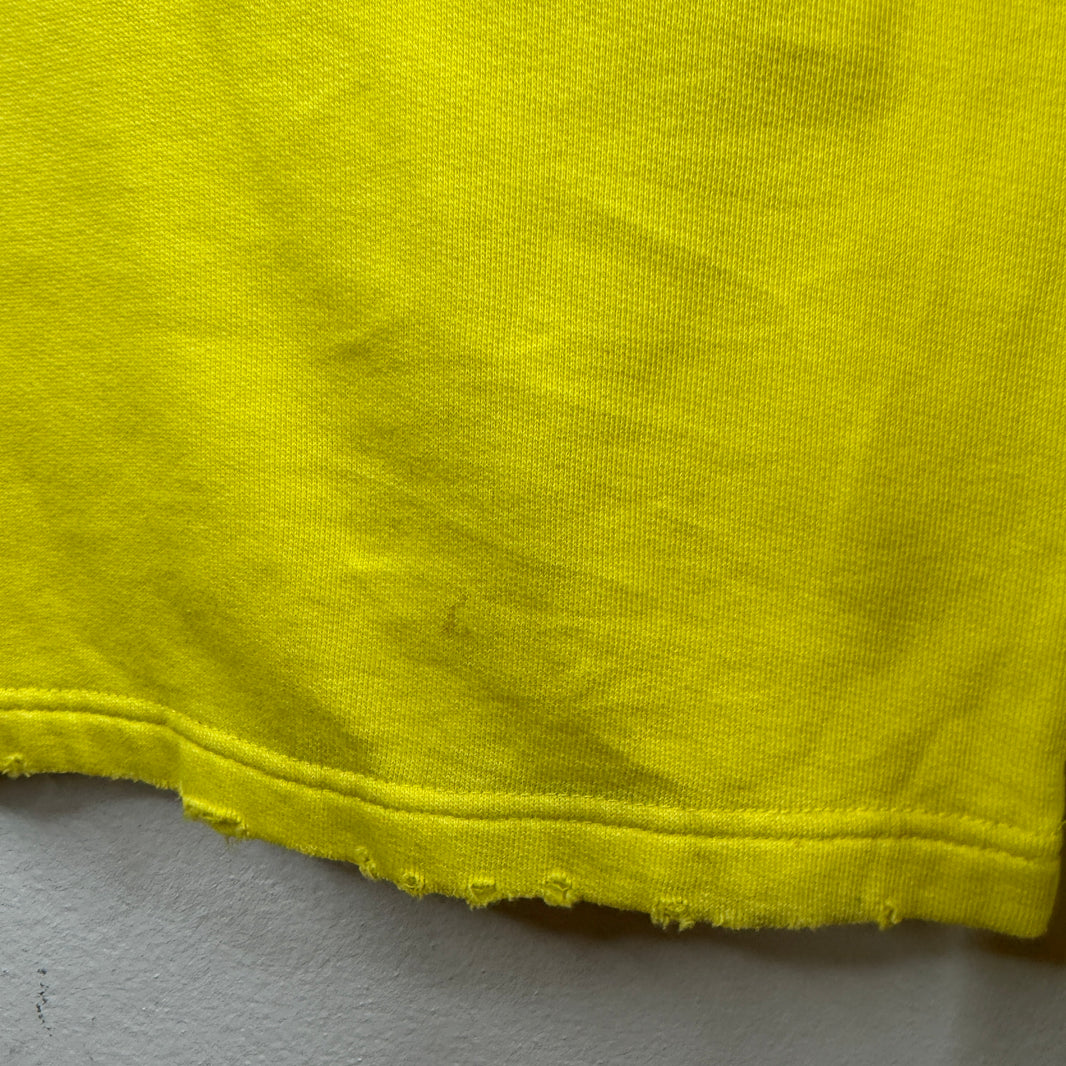 Balenciaga Sample Sporty B Distressed Yellow Sweatpants