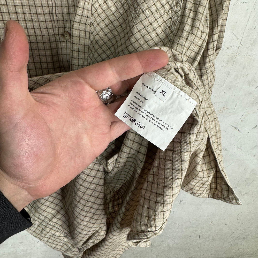 ERL Plaid Logo S/S Buttoned Shirt