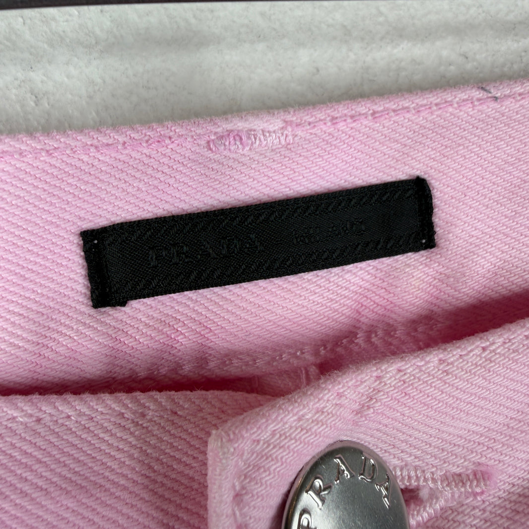 Prada Pastel Pink Classic Fit Jeans