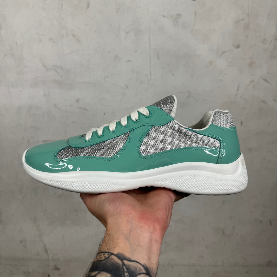 Prada Mint Green Patent Americas Cup