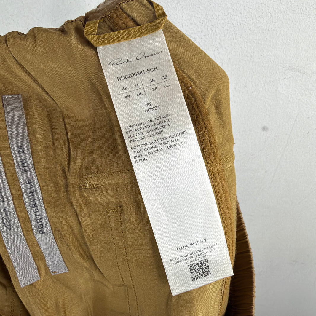 Rick Owens Honey Cropped Drawstring Pants
