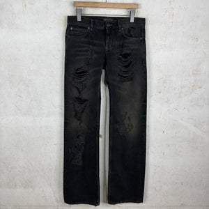 Balenciaga Distressed Straight Jeans