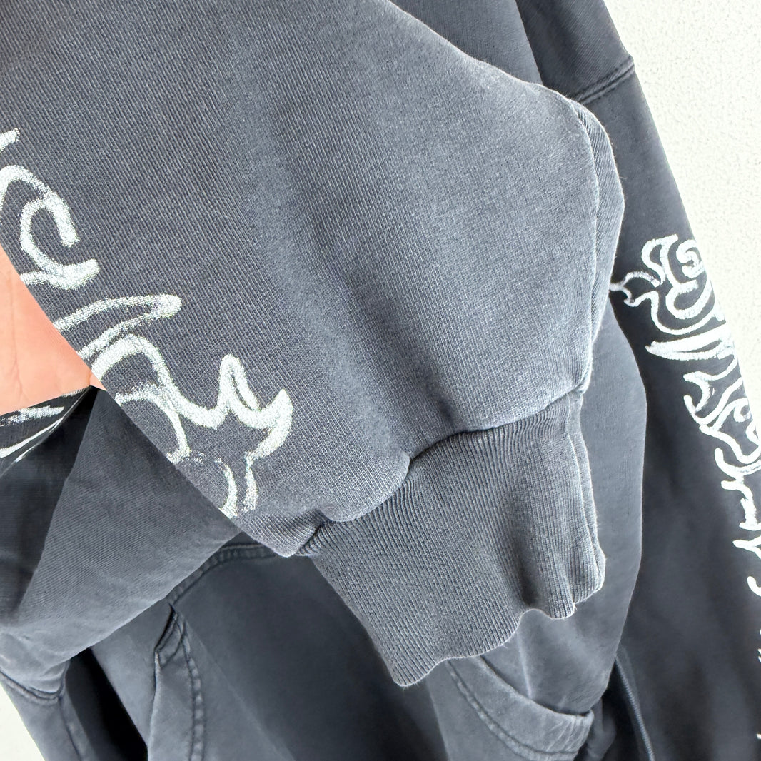 Balenciaga Drawn Metal Logo Hoodie
